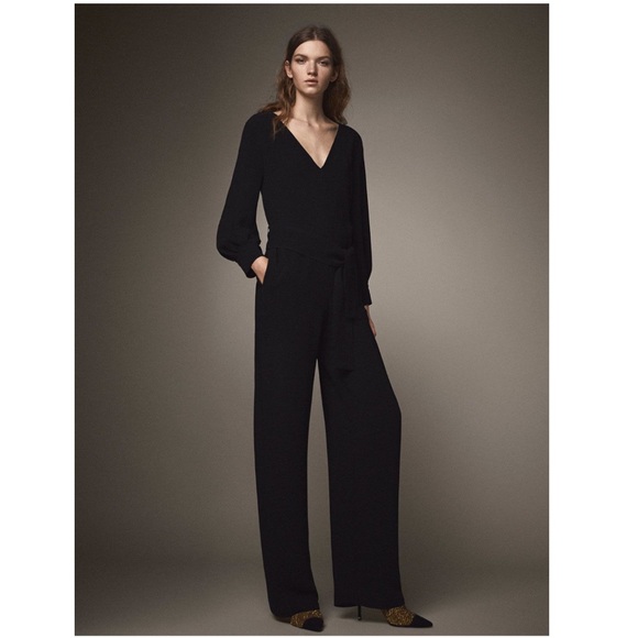 massimo dutti yellow jumpsuit